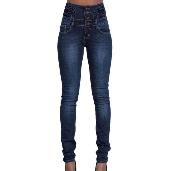 women's jeans women high waist multi pockets breasted stretchy denim long pants slim skinny bodycon fashion trousers autumn, Blue
women's jeans women high waist multi pockets breasted stretchy denim long pants slim skinny bodycon fashion trousers autumn, Blue