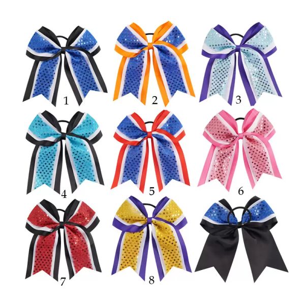 american children's bow hair band football baseball cheerleading rubber band girl sequins headdress colorful handmade hair accessories, Pink
american children's bow hair band football baseball cheerleading rubber band girl sequins headdress colorful handmade hair accessories, Pink