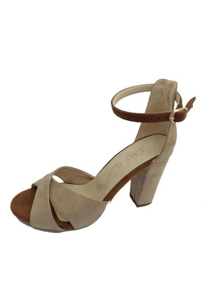sandals 21128 trend fashion heeled women, Black