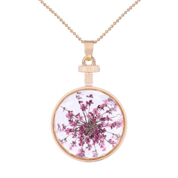 pendant necklaces crystal glass necklace handmade plants dried flowers jewelry cute girl, Silver
pendant necklaces crystal glass necklace handmade plants dried flowers jewelry cute girl, Silver