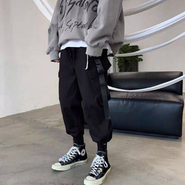 Casual Pants Cargo Ankle-length Leisure Printed Chic Large Size 3XL Loose Adjustable Bundle Pockets Mens Harajuku Korean Style, Black
Casual Pants Cargo Ankle-length Leisure Printed Chic Large Size 3XL Loose Adjustable Bundle Pockets Mens Harajuku Korean Style, Black