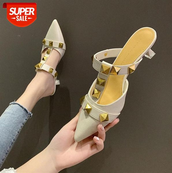 baotou sandals girl small fresh shallow mouth rivets wearing high heels flip flops #gy72, Black
baotou sandals girl small fresh shallow mouth rivets wearing high heels flip flops #gy72, Black
