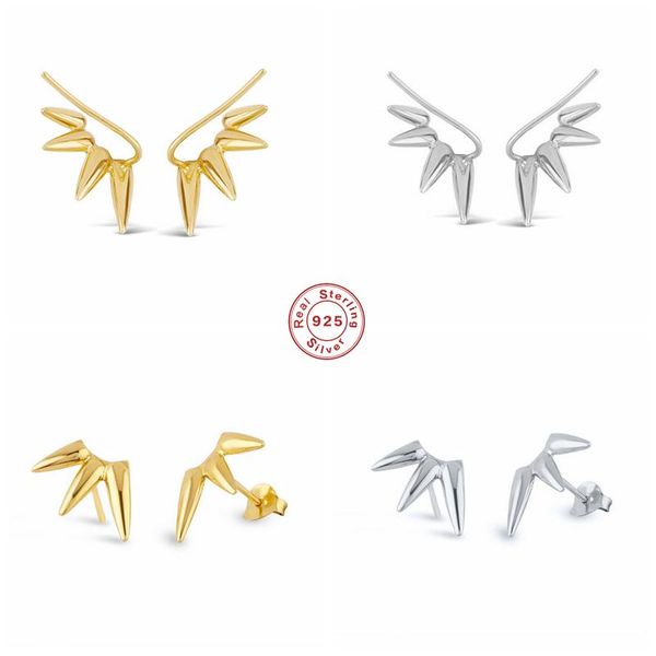 stud boako 925 sterling silver spike rivets earrings for women rock punk piercing ear climber bijoux party fine jewel gift, Golden;silver
stud boako 925 sterling silver spike rivets earrings for women rock punk piercing ear climber bijoux party fine jewel gift, Golden;silver