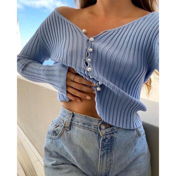 women's knits & tees woman long sleeve v neck pearl cropped sweater red blue black white
women's knits & tees woman long sleeve v neck pearl cropped sweater red blue black white