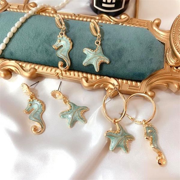 ways the ocean series starfish hippocampal drip enamel earrings gold contracted temperament stud, Golden;silver
ways the ocean series starfish hippocampal drip enamel earrings gold contracted temperament stud, Golden;silver