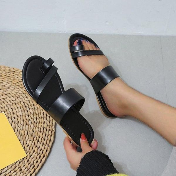 slippers women summer sandals plus size pu leather flat female flip flop casual beach shoes 2021 ladies, Black
slippers women summer sandals plus size pu leather flat female flip flop casual beach shoes 2021 ladies, Black