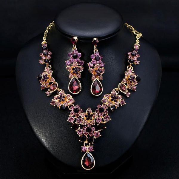 earrings & necklace luxury purple crystal star rhinestone bridal jewelry sets for women bride wedding set fashion 2021, Silver
earrings & necklace luxury purple crystal star rhinestone bridal jewelry sets for women bride wedding set fashion 2021, Silver