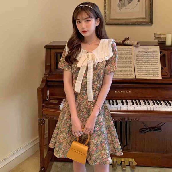 dress summer women clothing korean sailor collar vintage short sleeve mini daisy floral print boho beach a-line chiffon k6a1, Black;gray
dress summer women clothing korean sailor collar vintage short sleeve mini daisy floral print boho beach a-line chiffon k6a1, Black;gray