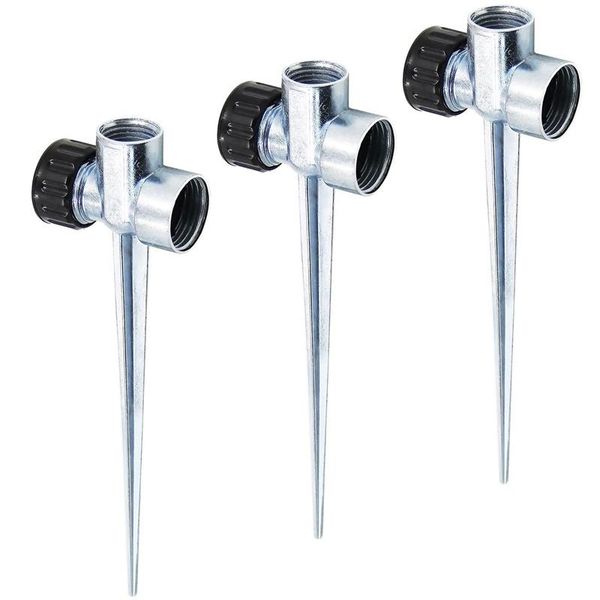 watering equipments 3 pack 1/2 inch zinc flow thru lawn sprinkler spike base, sprinklers for yard, and grass irrigation
watering equipments 3 pack 1/2 inch zinc flow thru lawn sprinkler spike base, sprinklers for yard, and grass irrigation