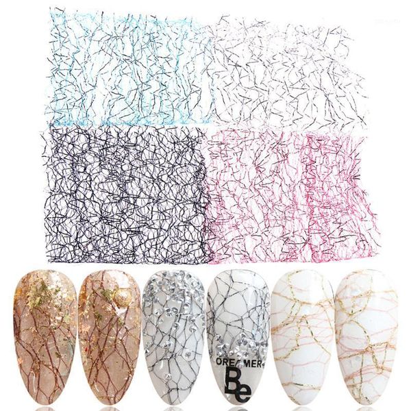 4pcs/box 3d hollow mesh nail art sticker gold silver net line strips pattern foils diy decoration1, Black
4pcs/box 3d hollow mesh nail art sticker gold silver net line strips pattern foils diy decoration1, Black