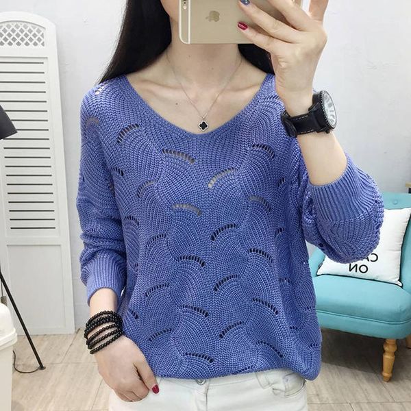 blouse female hollow out shirt casual loose ladies long sleeve thin knitted blouses woman clothing mujer women's & shirts, White
blouse female hollow out shirt casual loose ladies long sleeve thin knitted blouses woman clothing mujer women's & shirts, White