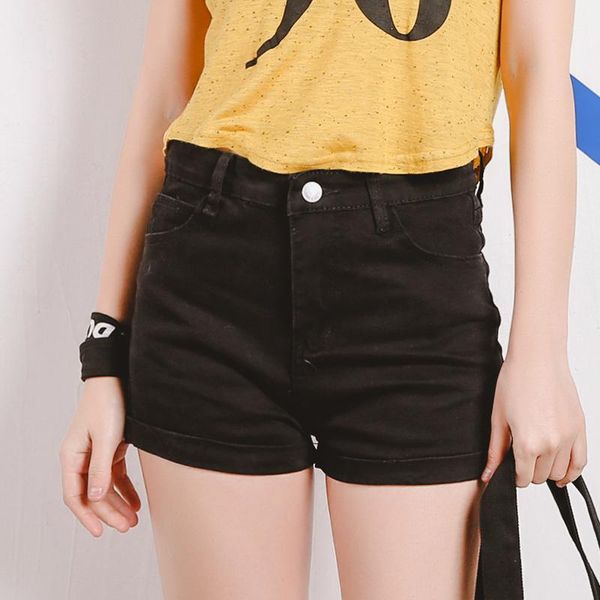 women's shorts 2021 harajuku korea high waist solid color curling female cute japanese kawaii vintage botton for women, White;black
women's shorts 2021 harajuku korea high waist solid color curling female cute japanese kawaii vintage botton for women, White;black