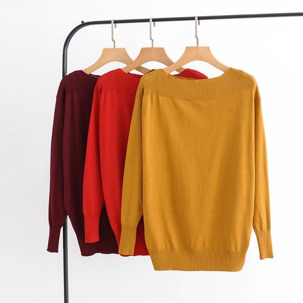 women's sweaters 2021 autumn one-line collar to-wear long-sleeve pullover sweater women modis, White;black
women's sweaters 2021 autumn one-line collar to-wear long-sleeve pullover sweater women modis, White;black