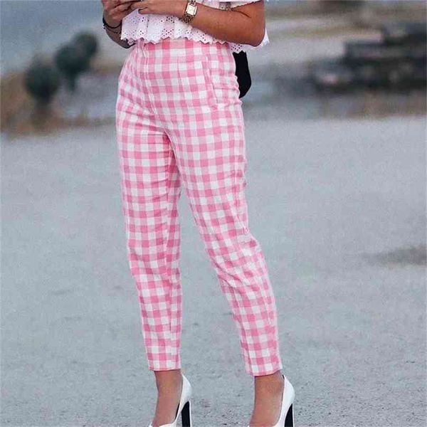 merodi office lady fashion pink plaid suit cotton long pants women summer za high waist zipper straight chic trousers 210925, Black;white
merodi office lady fashion pink plaid suit cotton long pants women summer za high waist zipper straight chic trousers 210925, Black;white