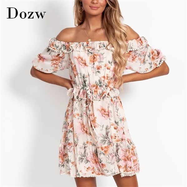 off shoulder chiffon mini dress women lace ruffles floral print boho beach short sleeve bow tie party es 210515, Black;gray
off shoulder chiffon mini dress women lace ruffles floral print boho beach short sleeve bow tie party es 210515, Black;gray