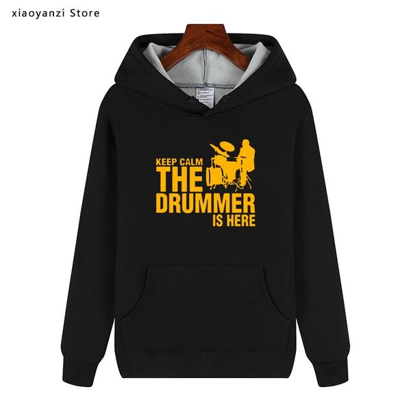 men's hoodies & sweatshirts winter autumn a drummer and drums fleece cotton man casual keep calm the is here pullovers, Black
men's hoodies & sweatshirts winter autumn a drummer and drums fleece cotton man casual keep calm the is here pullovers, Black