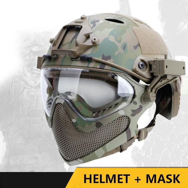 cycling helmets full face military tactical helmet paintball with protective goggles mask combat cs fast
cycling helmets full face military tactical helmet paintball with protective goggles mask combat cs fast