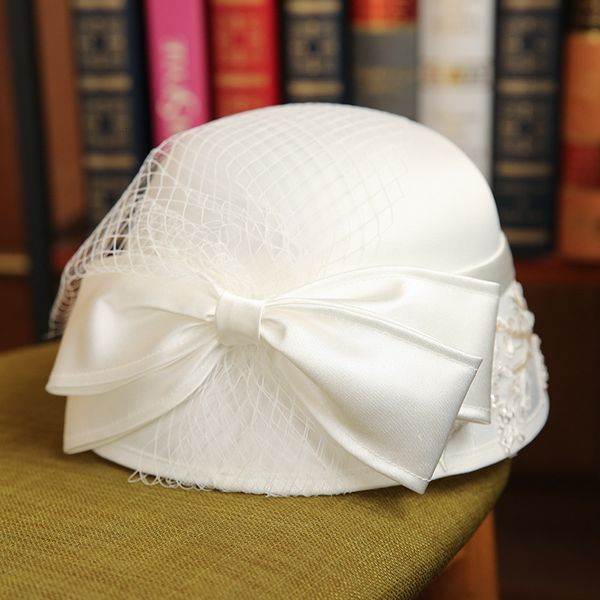 big hat french bridal elegant headdress wedding dress studio p accessories, Blue;gray
big hat french bridal elegant headdress wedding dress studio p accessories, Blue;gray
