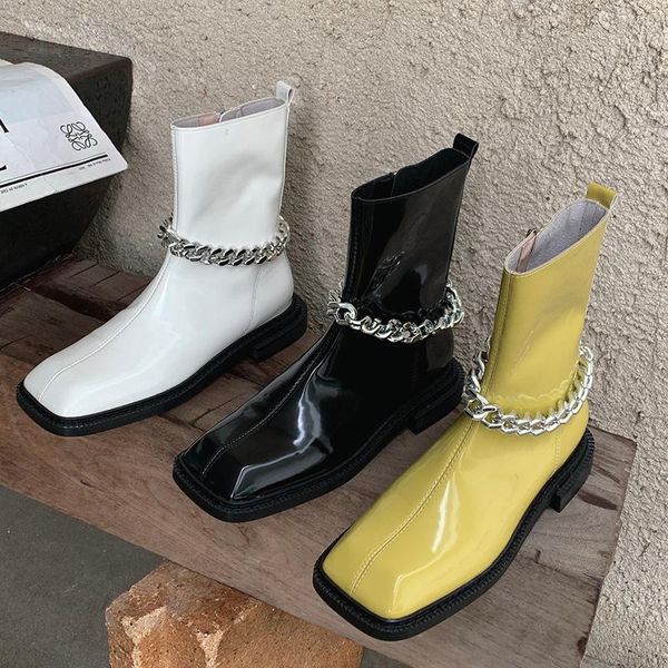 boots 2021 women fashion chain ankle winter chunky platform lady yellow designer combat booties girls gothic shoes, Black
boots 2021 women fashion chain ankle winter chunky platform lady yellow designer combat booties girls gothic shoes, Black
