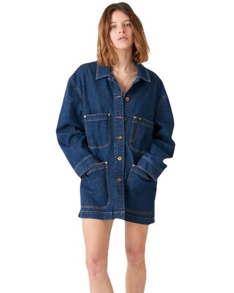 women's jackets woman denim coat 2021 french cotton autumn all-match, Black;brown
women's jackets woman denim coat 2021 french cotton autumn all-match, Black;brown