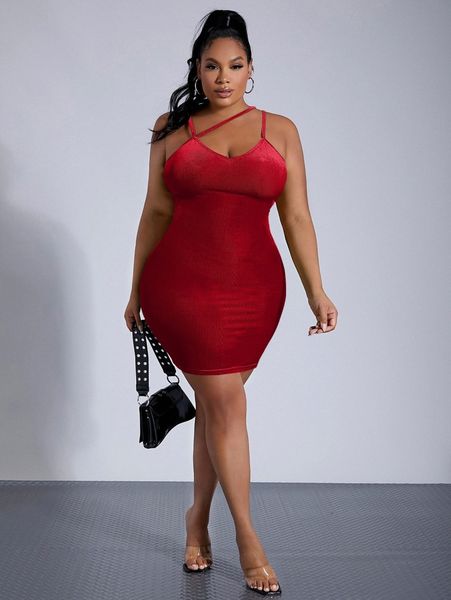 sxy plus asymmetrical neck velvet bodycon dress k98x#, Black
sxy plus asymmetrical neck velvet bodycon dress k98x#, Black