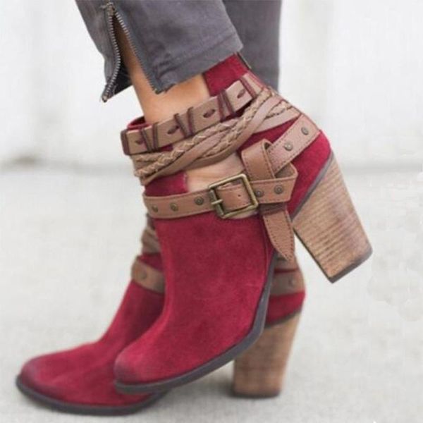 boots 2021 spring autumn women high heels zip buckle strap ladies shoes causal short ankle plus size female botas de mujer, Black
boots 2021 spring autumn women high heels zip buckle strap ladies shoes causal short ankle plus size female botas de mujer, Black