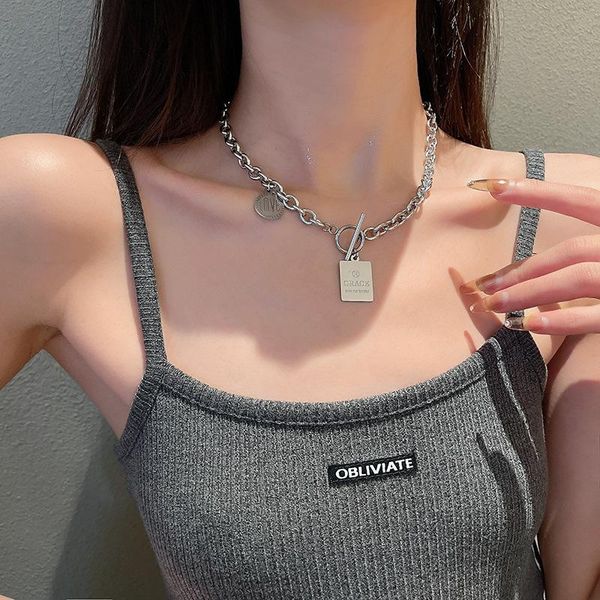 chokers stainless steel letter necklace for women hip-hop style couple clavicle chain 2021 trendy sweater party jewelry gift, Golden;silver
chokers stainless steel letter necklace for women hip-hop style couple clavicle chain 2021 trendy sweater party jewelry gift, Golden;silver