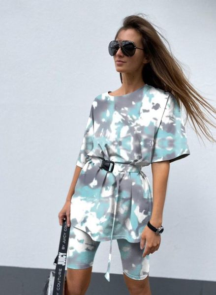 women's tracksuits spring/summer 2021 tie-dye gradient pajama short sleeve homewear set, Gray
women's tracksuits spring/summer 2021 tie-dye gradient pajama short sleeve homewear set, Gray