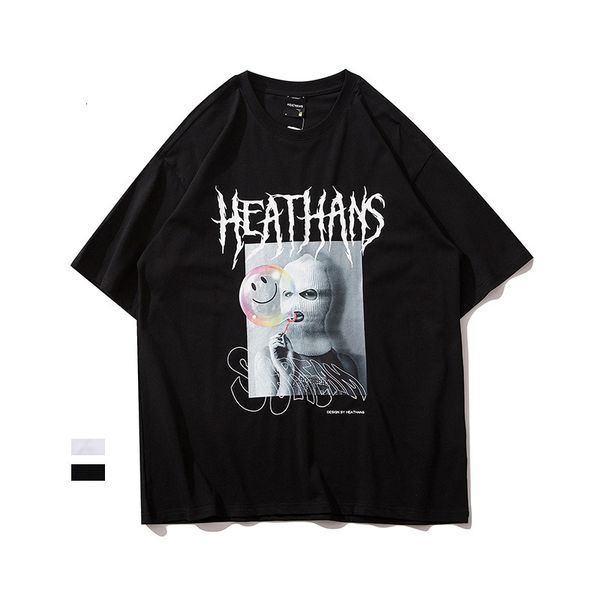 high street oversized half t-shirt men's and women's same style lovers leisure large short sleeve summer cotton t-shirt, White;black
high street oversized half t-shirt men's and women's same style lovers leisure large short sleeve summer cotton t-shirt, White;black