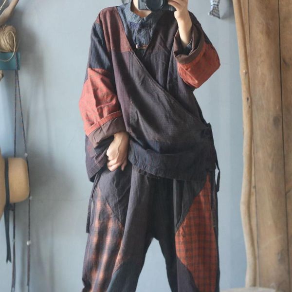 women's jackets women loose random patchwork jacket ladies vintage spliced coat outerwear female 2021 autumn spring, Black;brown
women's jackets women loose random patchwork jacket ladies vintage spliced coat outerwear female 2021 autumn spring, Black;brown