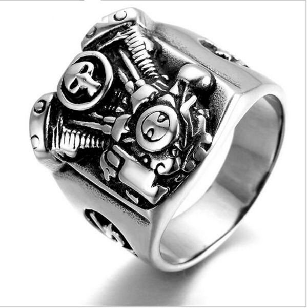 cluster rings creative design mechanical style skeleton motorcycle engine metal men punk ring, Golden;silver
cluster rings creative design mechanical style skeleton motorcycle engine metal men punk ring, Golden;silver