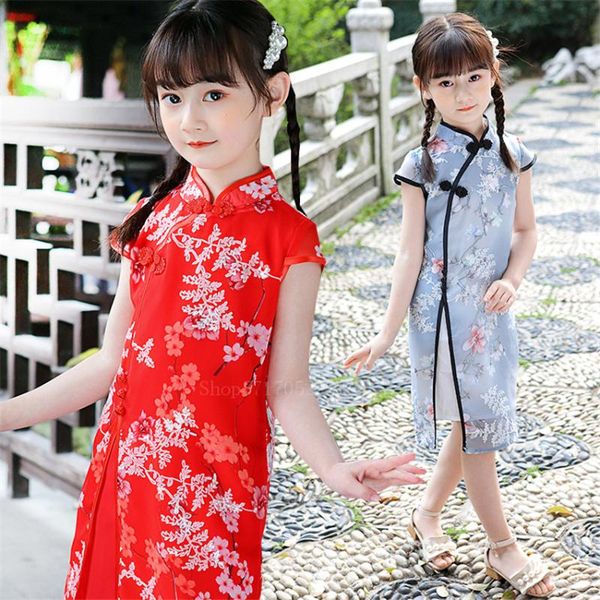 ethnic clothing traditional chinese girls cheongsam dress children floral embroidery short sleeve chiffon festival wedding qipao, Red
ethnic clothing traditional chinese girls cheongsam dress children floral embroidery short sleeve chiffon festival wedding qipao, Red