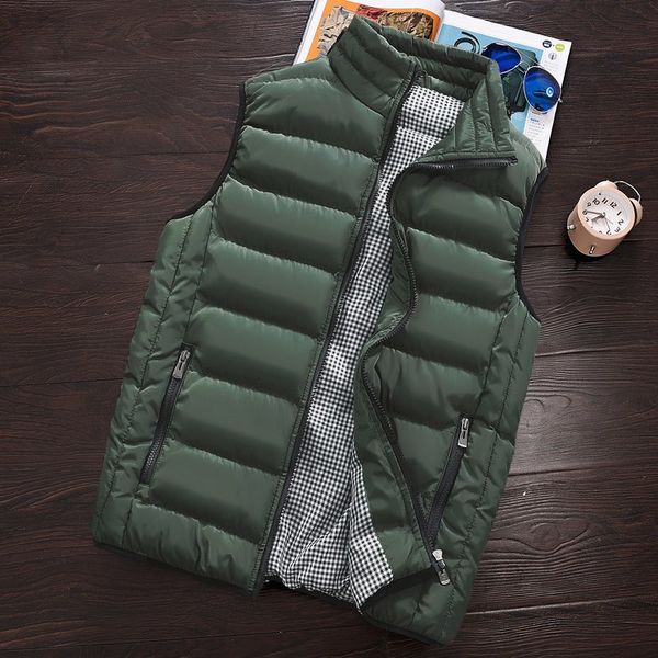 men's vests vest men stylish autumn winter warm sleeveless jacket army waistcoat fashion casual coats mens 5xl o5s7, Black;white
men's vests vest men stylish autumn winter warm sleeveless jacket army waistcoat fashion casual coats mens 5xl o5s7, Black;white
