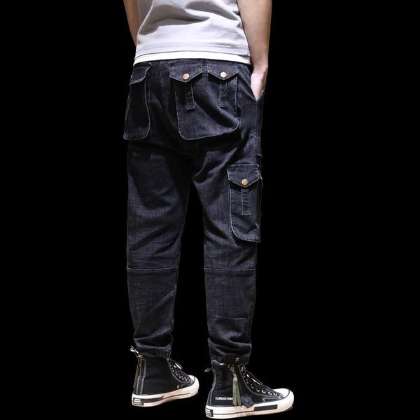 men's pants autumn fashion casual elastic loose harem trousers male multi-pocket workwear large size jeans, Blue
men's pants autumn fashion casual elastic loose harem trousers male multi-pocket workwear large size jeans, Blue