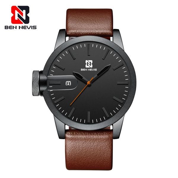 wristwatches ben nevis fashion sport quartz leather watch for men luxury male military wristwatch gifts husband a7, Slivery;brown
wristwatches ben nevis fashion sport quartz leather watch for men luxury male military wristwatch gifts husband a7, Slivery;brown