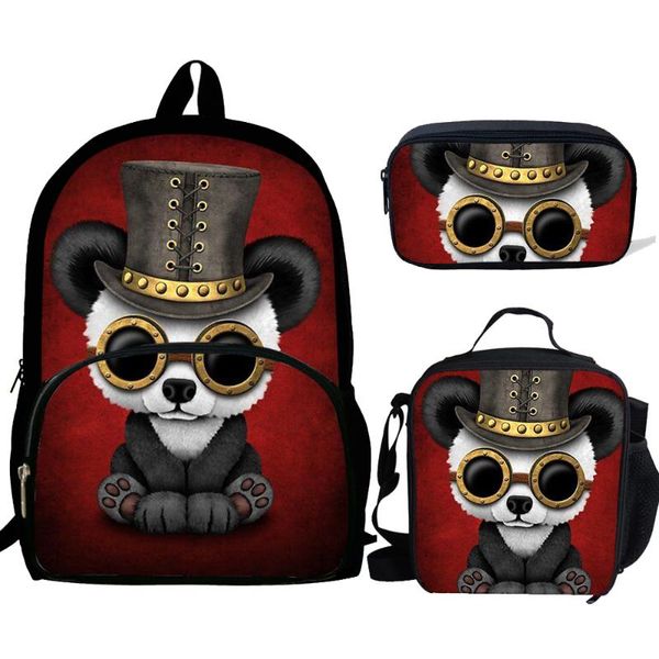 3pcs panda cool bookbags set with lunch box children school bags backpack teenager boys& girls kit mochila escolar infantil
3pcs panda cool bookbags set with lunch box children school bags backpack teenager boys& girls kit mochila escolar infantil