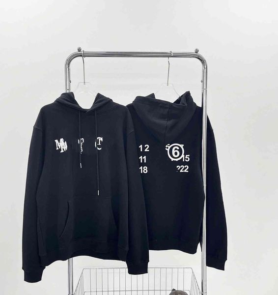 brand hoodie autumn winter new mm6 alphanumeric reflective printing correct version of margara fleece for men women, Black
brand hoodie autumn winter new mm6 alphanumeric reflective printing correct version of margara fleece for men women, Black