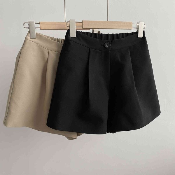 women's shorts 2021 spring summer solid thick of casual korean women loose waist thin female leggings, White;black
women's shorts 2021 spring summer solid thick of casual korean women loose waist thin female leggings, White;black