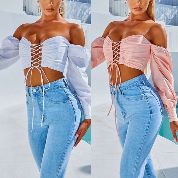2020 spring new popular solid color one shoulder bra lace up navel exposed slim t-shirt women's ln144, Black;gray
2020 spring new popular solid color one shoulder bra lace up navel exposed slim t-shirt women's ln144, Black;gray