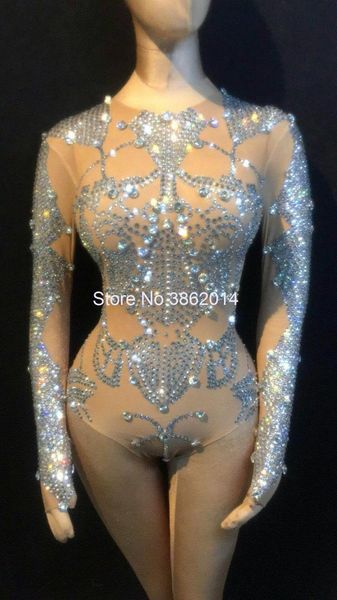 sparkly rhinestone mesh leotard see through elastic crystal bodysuit women nightclub outfit signer stage dance costume, Black;red
sparkly rhinestone mesh leotard see through elastic crystal bodysuit women nightclub outfit signer stage dance costume, Black;red