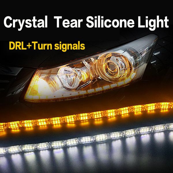 1 pair car daytime running light drl two-color turn signal car fog lamp running water light 2colors
1 pair car daytime running light drl two-color turn signal car fog lamp running water light 2colors