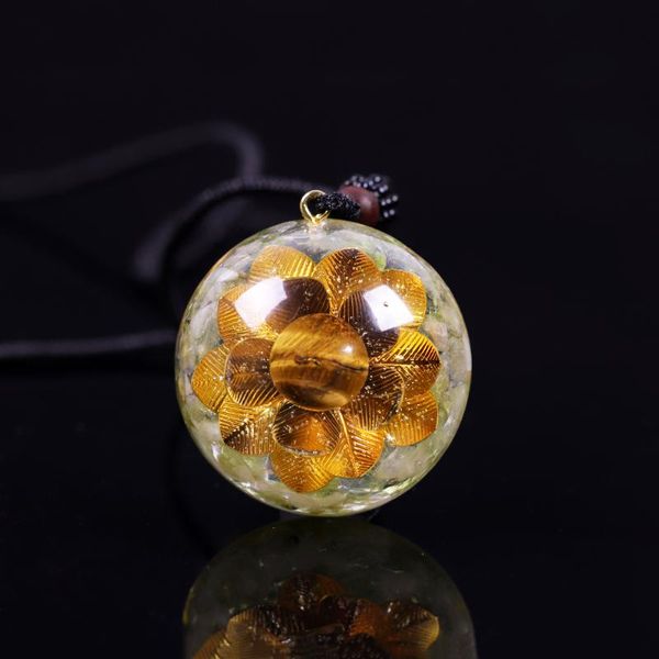 pendant necklaces tiger's eye sphere orgonite natural crystal stone peridot orgone emf protection jewelry necklace meditation, Silver
pendant necklaces tiger's eye sphere orgonite natural crystal stone peridot orgone emf protection jewelry necklace meditation, Silver