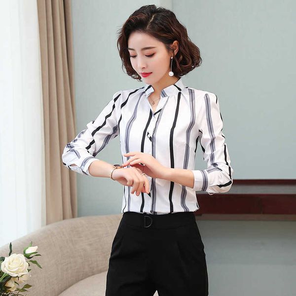 korean fashion chiffon women blouses office lady shirt and blouse striped long sleeve plus size xxxl 210531, White
korean fashion chiffon women blouses office lady shirt and blouse striped long sleeve plus size xxxl 210531, White