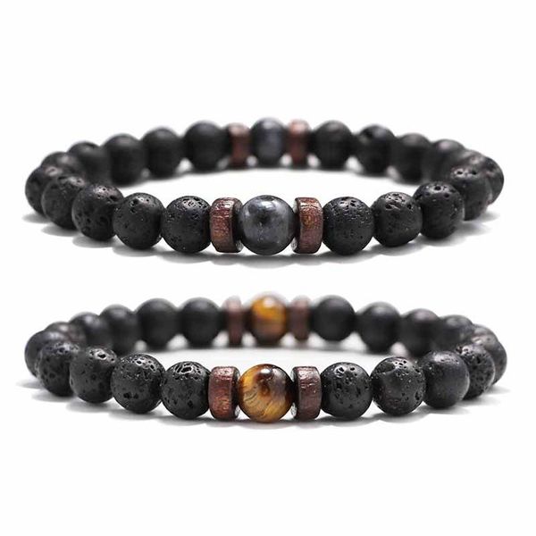beaded, strands fashion lava stone bracelet men natural moonstone bead chakra male charm diffuser bracelets heren armband jewelry gift, Black
beaded, strands fashion lava stone bracelet men natural moonstone bead chakra male charm diffuser bracelets heren armband jewelry gift, Black