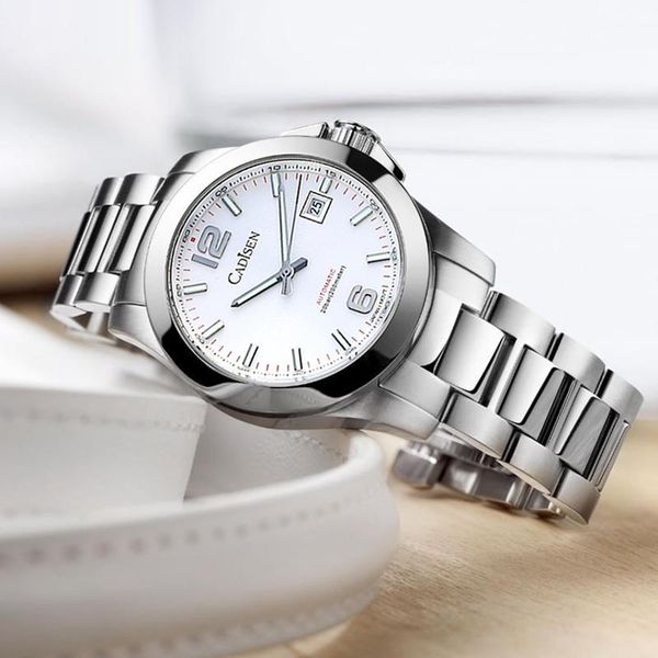 wristwatches cadisen sapphire automatic mechanical men's watches stainless steel 200m waterproof men wrist watch relogio masculino 2021, Slivery;brown
wristwatches cadisen sapphire automatic mechanical men's watches stainless steel 200m waterproof men wrist watch relogio masculino 2021, Slivery;brown