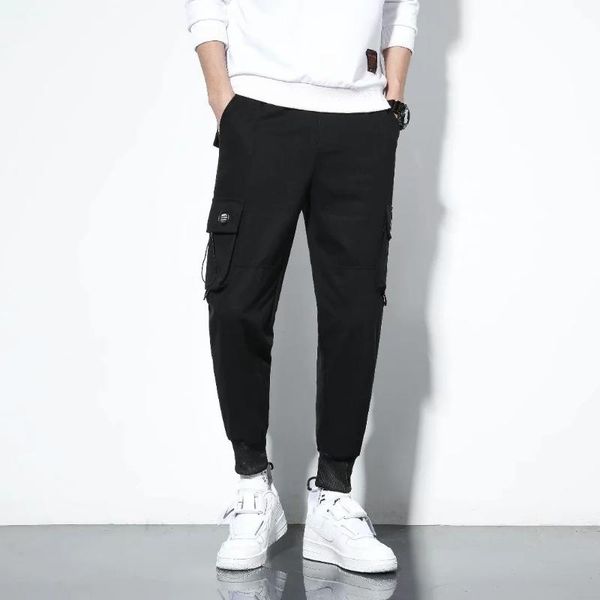 men's pants overalls,style, fashion trend, youth sports, multi-pocket trousers, tie-leg casual, Black
men's pants overalls,style, fashion trend, youth sports, multi-pocket trousers, tie-leg casual, Black