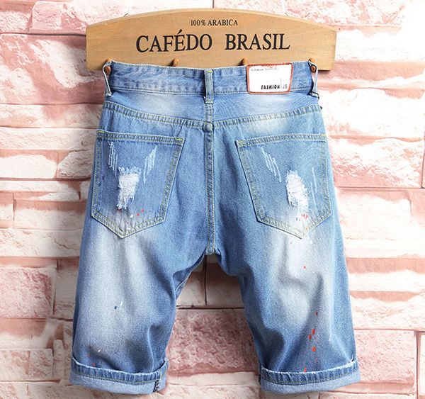 new men's jean denim causual fashional distressed shorts skate board jogger ankle ripped wave, Blue
new men's jean denim causual fashional distressed shorts skate board jogger ankle ripped wave, Blue
