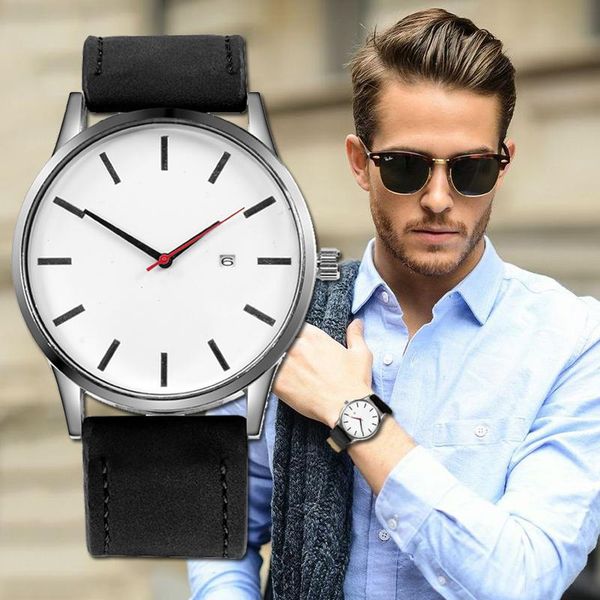 wristwatches 2021men's watch 2021 relojes hombre fashion men sport watches for mensleather relogio masculino, Slivery;brown
wristwatches 2021men's watch 2021 relojes hombre fashion men sport watches for mensleather relogio masculino, Slivery;brown