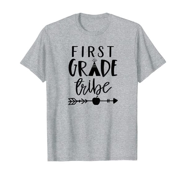 first grade tribe teacher t shirt for men women apple arrow, White;black 
first grade tribe teacher t shirt for men women apple arrow, White;black