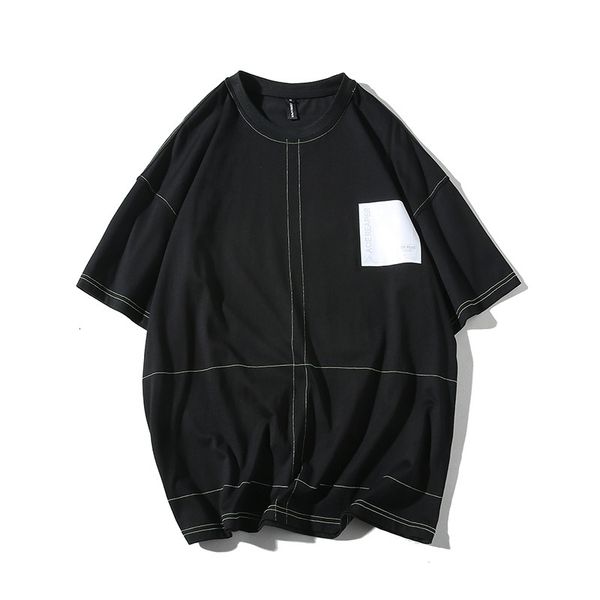 men's t-shirts round neck summer style spool stitch pocket short-sleeved casual loose t-shirt at906 a7k8, White;black
men's t-shirts round neck summer style spool stitch pocket short-sleeved casual loose t-shirt at906 a7k8, White;black